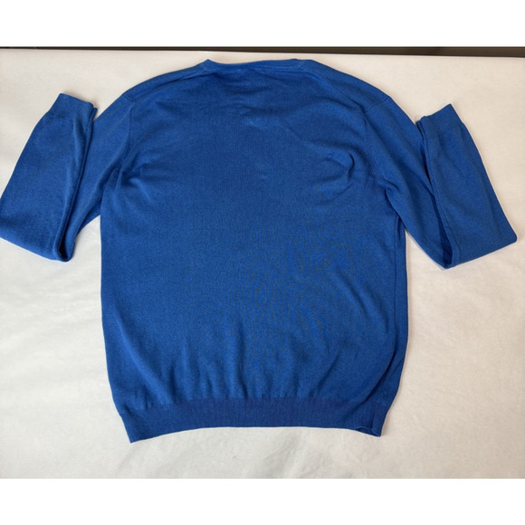 Calvin Klein Sweater Blue Preppy Cotton Modal XL - Picture 8 of 8